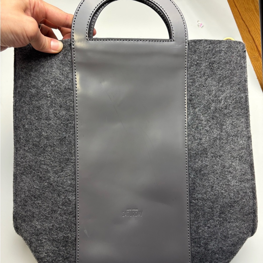 Kate Spade Saturday felt‎ grey tote - Picture 2 of 6